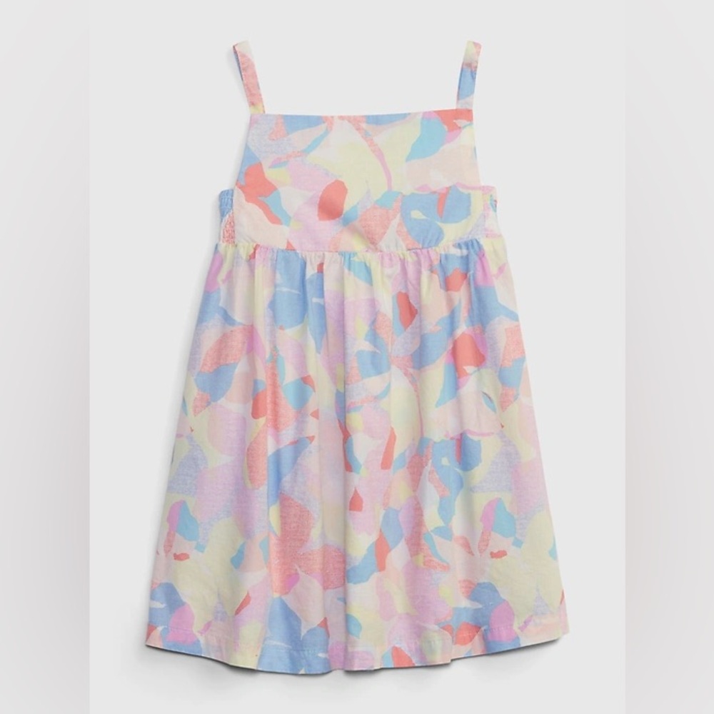 GAP 2T Toddler Pink and Blue Sundress Sleeveless Spaghetti Strap